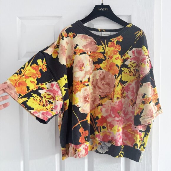 Dries Van Noten Helovi Print Sweatshirt in Multicolour, size Medium (fits M-XL) - Picture 4 of 9